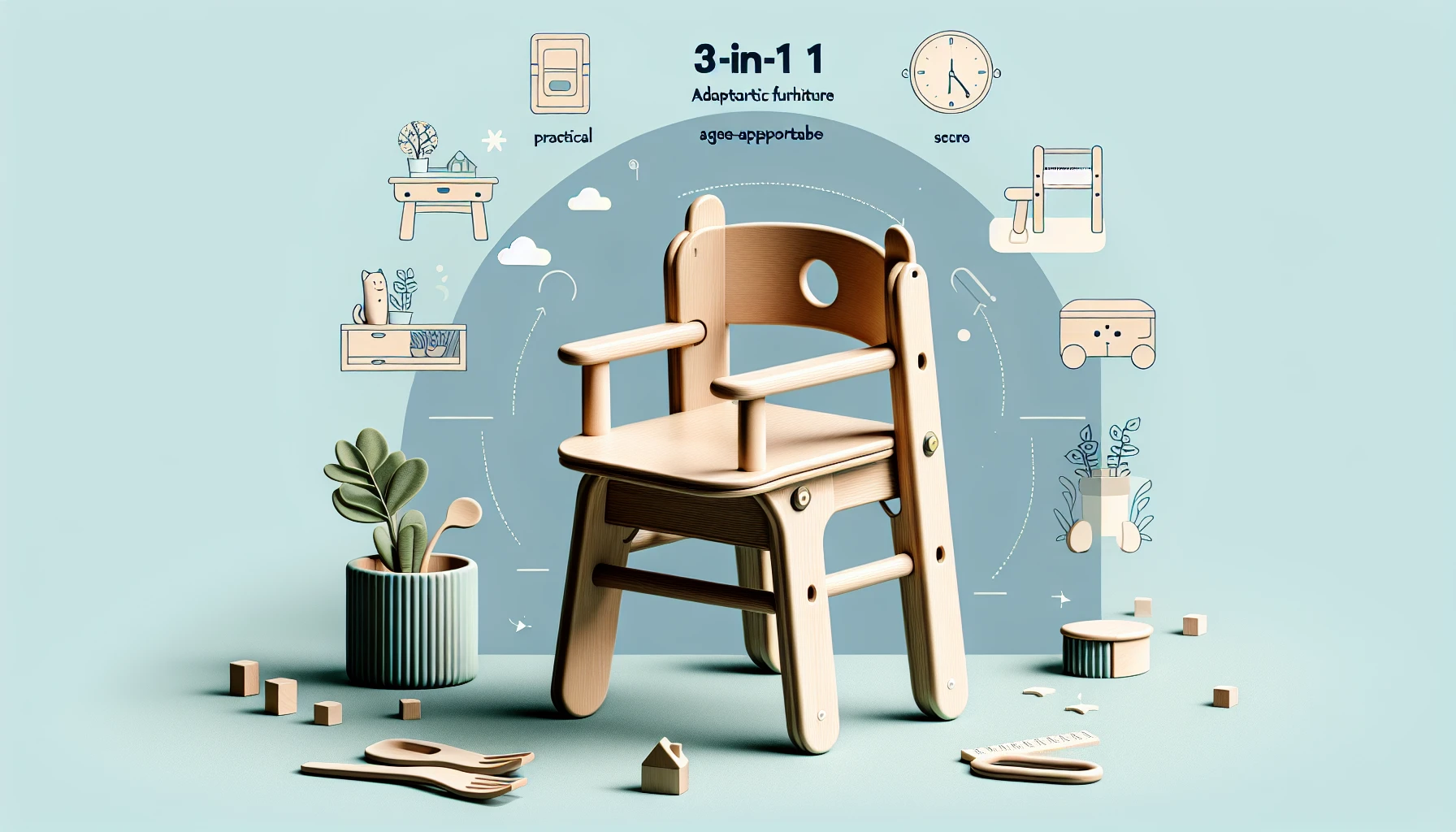 Chaise Montessori 3-en-1 : Le Meuble Qui Grandit Avec Votre Enfant