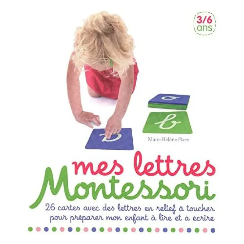 Mes lettres Montessori - 3/6 ans: 26 cartes en relief pour découvrir les lettres